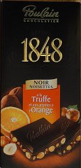 Poulain 1848 noir noisettes a la truffe orange